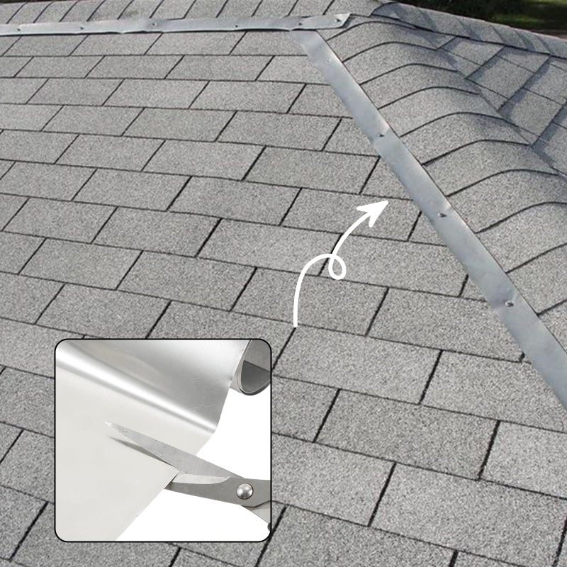 ECcandiedhaws 1 Roll Aluminum Flashing Roll Aluminum Roll for Roof Flashing Aluminum Roll Flashing Weatherproofing Metal Roofing Panels - Image 5